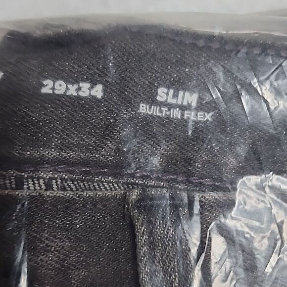 2650 NWT Old Navy Slim Built-In Flex Ripped Gray Jeans Color: Wash Down Gray - Picture 7 of 7
